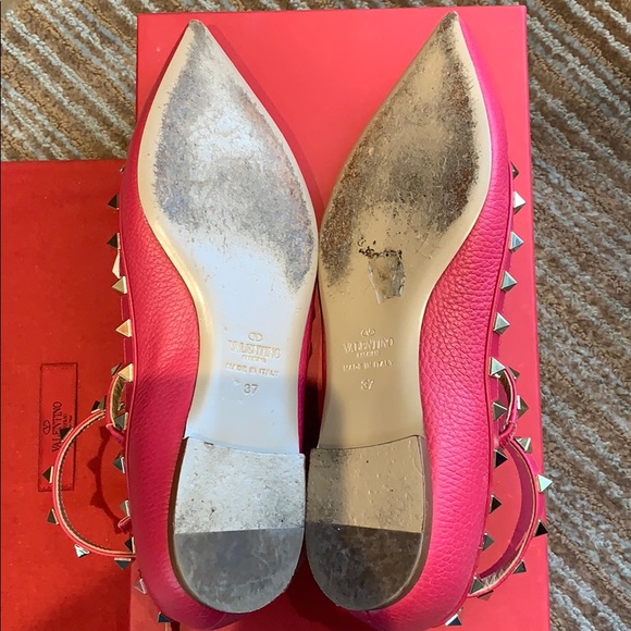👏SOLD👏Red Valentino Rockstud Ballerina Flat - Picture 6 of 6